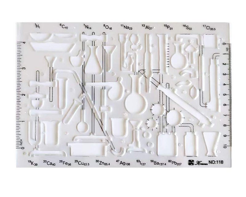 OBUY Organic Chemistry Stencil Drawing Template - Image 1